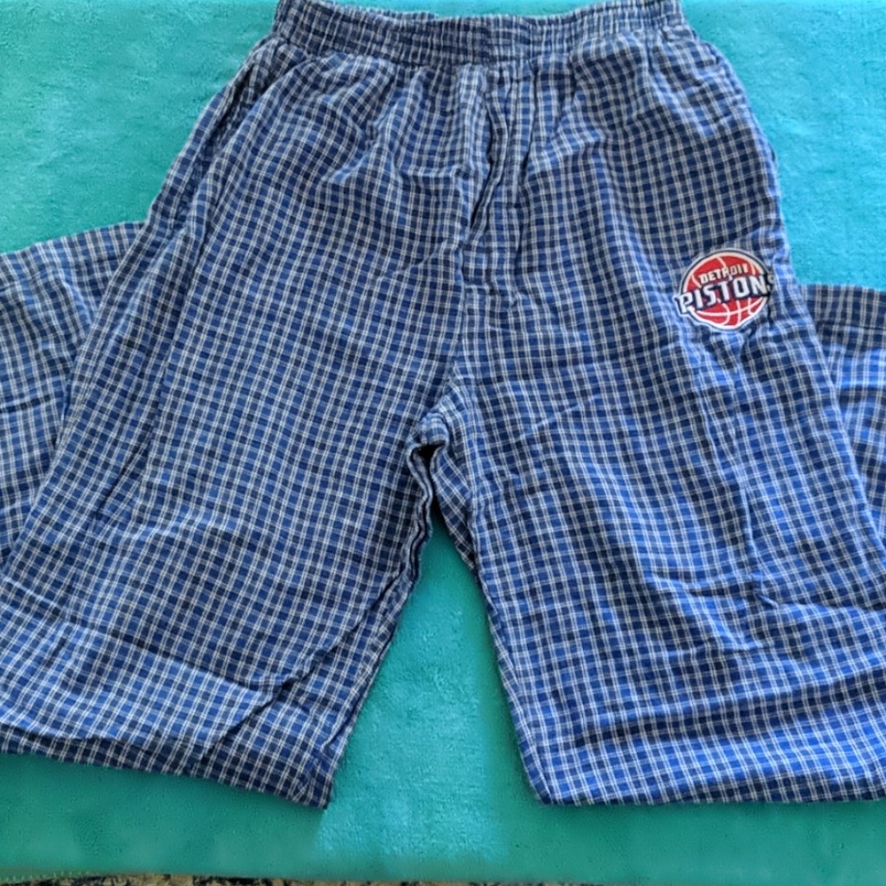 ADIDAS Detroit Piston embroidered PJ pants